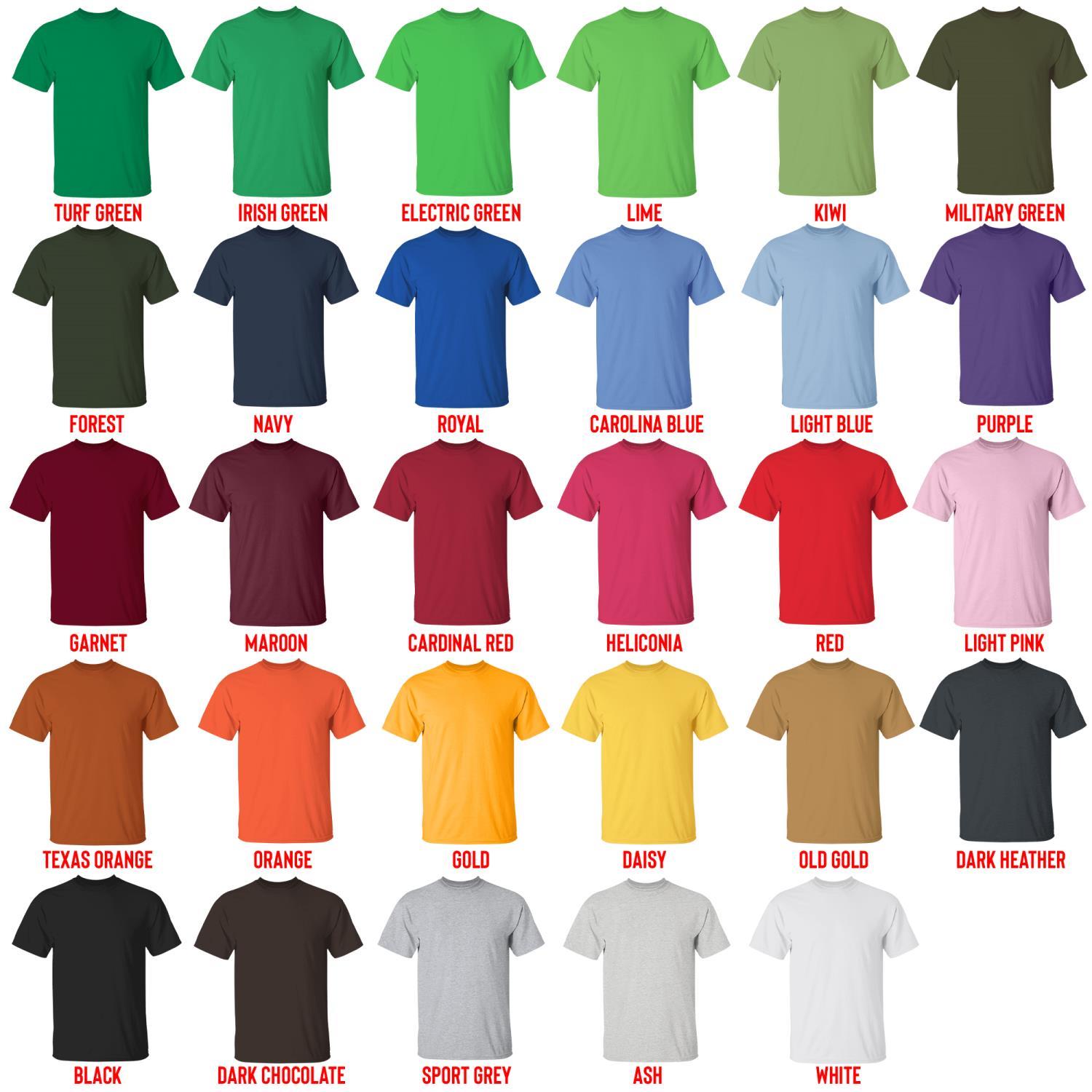 t shirt color chart - One-Punch Man Store