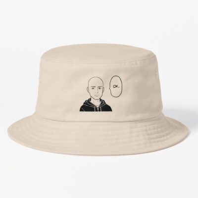 Ok Minimalist Anime Reaction Bucket Hat