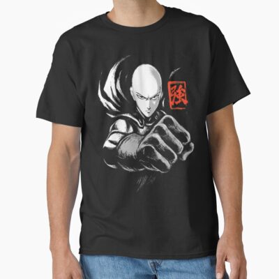 Ink Punch Manga Anime Hero Japanese Kanji T-shirt