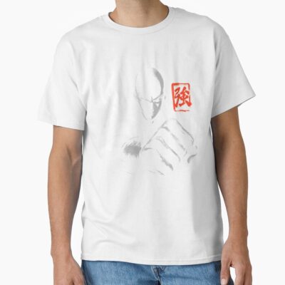 Alternative view of Ink Punch Manga Anime Hero Japanese Kanji T-shirt