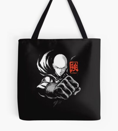 Ink Punch Manga Anime Hero Japanese Kanji Tote Bag