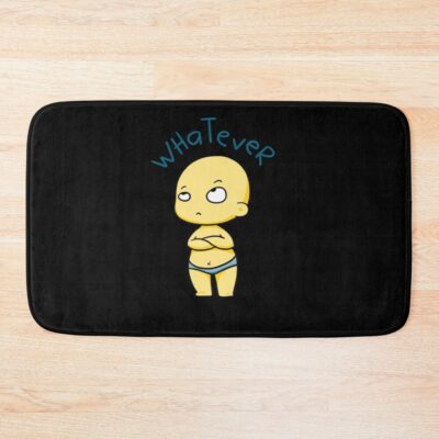 Whatever Cute Funny Bath Mat