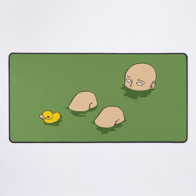 Superhero Bath Time Anime Man Fighter Bald With Ducky Mouse Pad