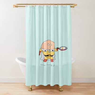 Anime Hero Egg Shower Curtain