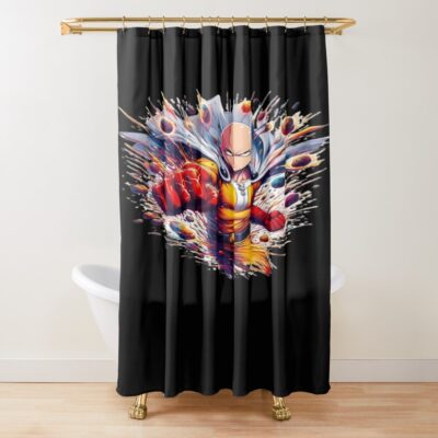 The One Punch Impact Shower Curtain