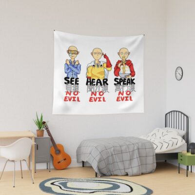 Three Monkeys Tapestry