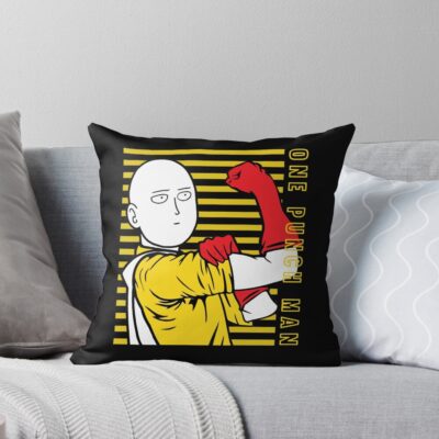 Bald Head Series Throw Pillow