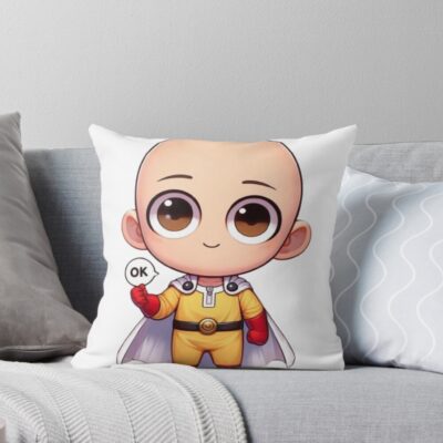 Cute Anime Character Throw Pillow
